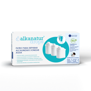 PACK DE 3 FILTROS ALKANATUR DROPS (duração 1200 litros)