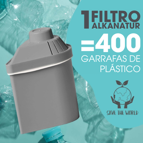 PACK DE 3 FILTROS ALKANATUR DROPS COM ZEOLITA CLINOPTILOLITA (duração 1200 litros) - Image 4