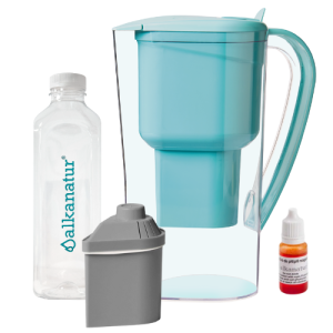 Jarra Alkanatur Drops com 1 filtro para 400 litros com Zeolita Clinoptilolita