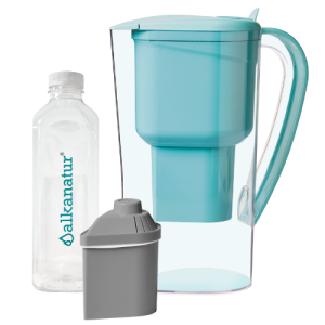 Jarra Alkanatur Drops com 1 filtro para 400 litros com Zeolita Clinoptilolita