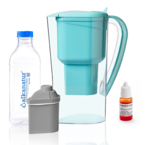 Jarra Alkanatur Drops com 1 filtro para 400 litros com Zeolita Clinoptilolita