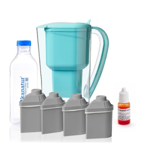 Pack Alcalinidade com 4 filtros com Zeolita Clinoptilolita (kit jarra + 3 filtros adicionais para 1600 litros)