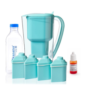 Pack Alcalinidade com 4 filtros de Baixa Emissão para águas duras (kit jarra + 3 filtros adicionais para 1600 litros)