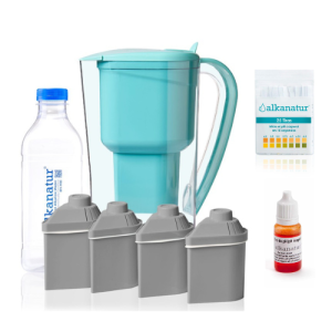 Pack Alcalinidade com 4 filtros com Zeolita Clinoptilolita (kit jarra + 3 filtros adicionais para 1600 litros)